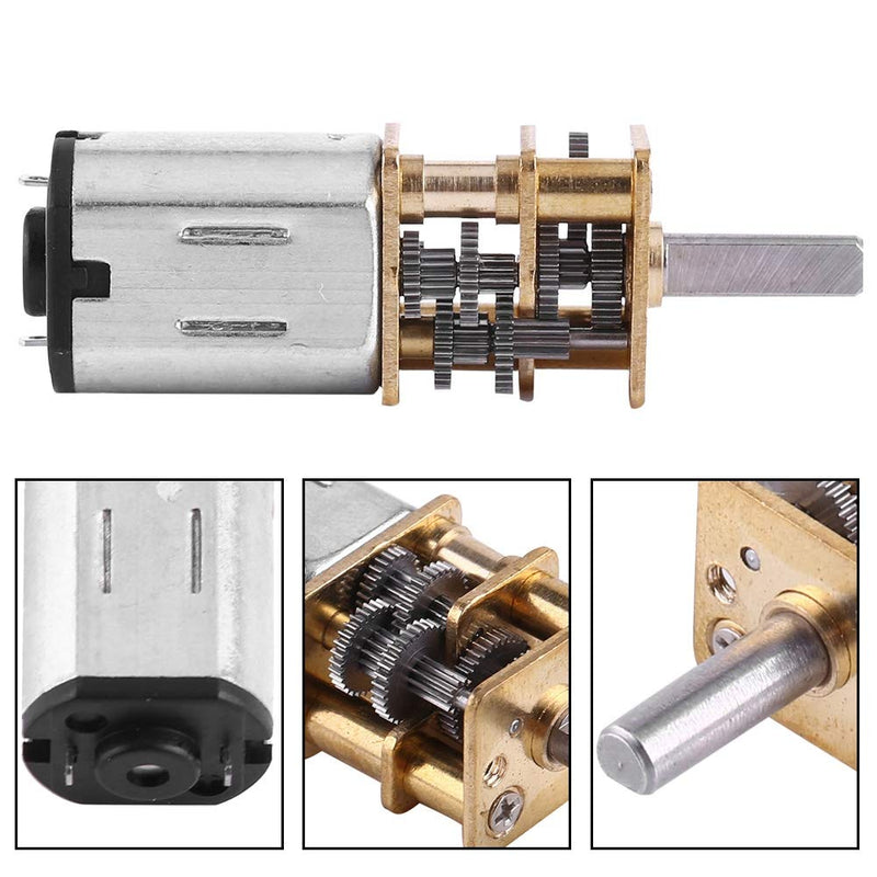 MAGT Gear Motor, DC 6V Electric Motor High Torque 1:1000 Reduction Motor DC Gear Electric Motor (6V 20RPM)