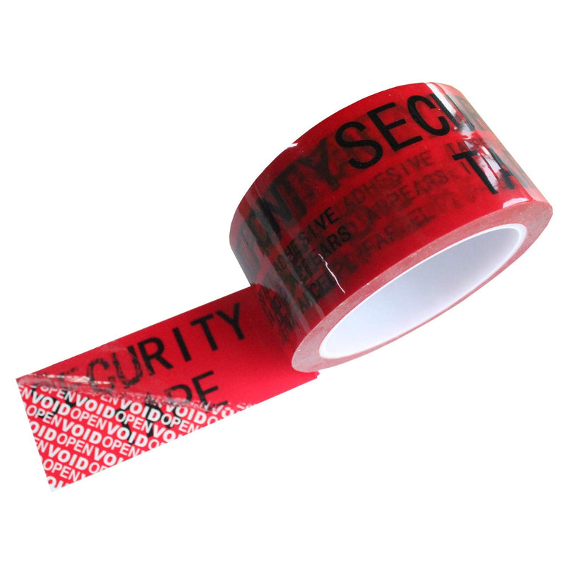 Bundled for 100pcs x 1" x 3.35" Red Security Void Labels + 1 Roll x 2" x 55 Yards & 2 Rolls x 1" x 55 Yards Total Transfer Security Tapes