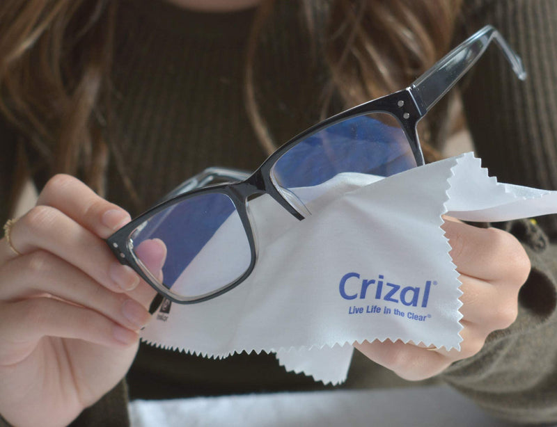 [Australia - AusPower] - Crizal Microfiber Cleaning Cloth for Glasses, 4 Pack | The Best Microfiber Cleaning Clothes for Crizal Anti Reflective Coated Lenses and Eyeglasses Lenses Cloth, 4 Pack 