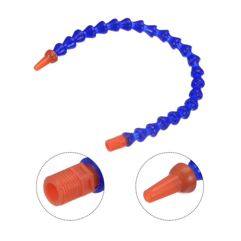 [Australia - AusPower] - QUARKZMAN Flexible Water Oil Coolant Hose 13 mm Thread 40 cm Length Round Nozzle Flexible Adjustable Cooling Tube for Lathe CNC Hydraulic Machines Pack of 12 