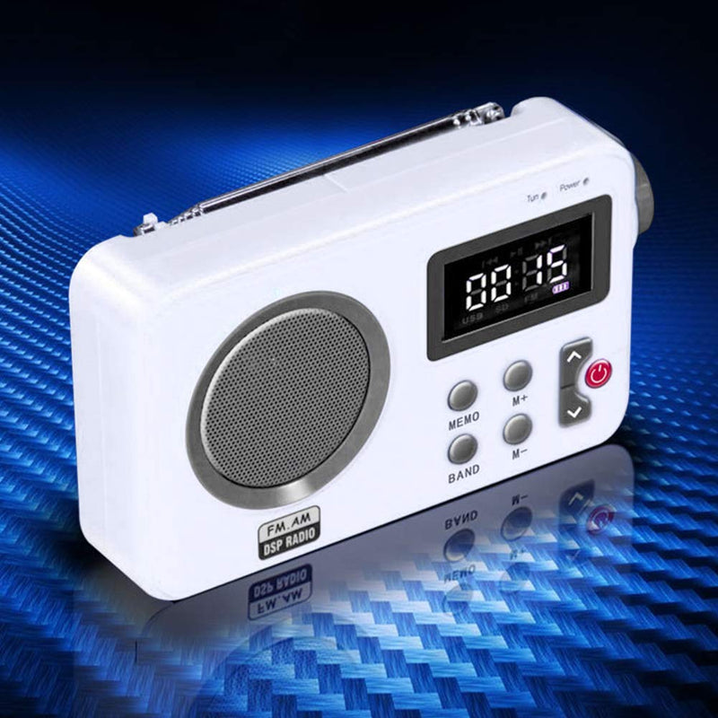 [Australia - AusPower] - Radio - Shower Radio Speaker, AM/FM Radio with LCD Display, Portable Stereo Radio with Earphone Port for Home, Beach, Hot Tub, Bathroom 