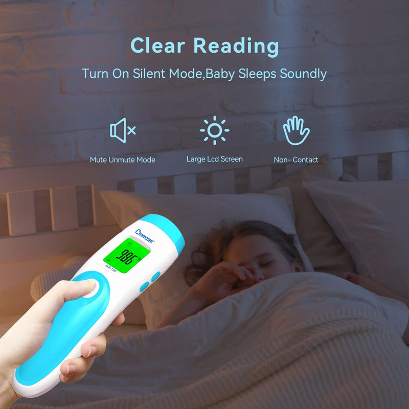 [Australia - AusPower] - [Value Bundle] Berrcom Rechargeable Digital Thermometer AET-F372 & Berrcom Forehead Thermometer for Adults and Kids JXB-195 