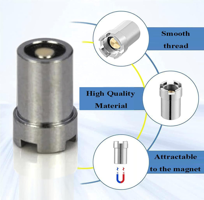 [Australia - AusPower] - Magnetic Ring Connector Adapter,Threaded Metal Accessories,Universal Multi Function, 5 Pack 