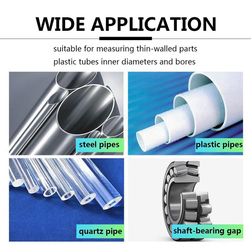 [Australia - AusPower] - Stainless Aperture ruler Taper Gauge, Full Round Dia Scale Wedge Feeler Gauge, Hole Inspection Measuring Ruler, Accuracy 0.1mm - Range (3-15mm) 