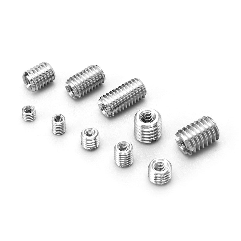 [Australia - AusPower] - 55-Piece Metric Threaded Insert Kit with Thread Reducer Nuts – Fastener Set for Metal Repair & Mechanical Assembly (M2 M2.5 M3 Assortment) 