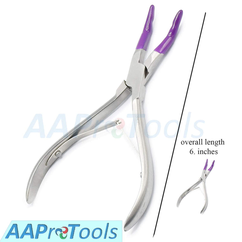 [Australia - AusPower] - New Premium Dental Crown Gripper Remover Pliers Temporary Crown Remover Crown Gripper Pliers 6" with PVC Rubber Tips DS-1368 