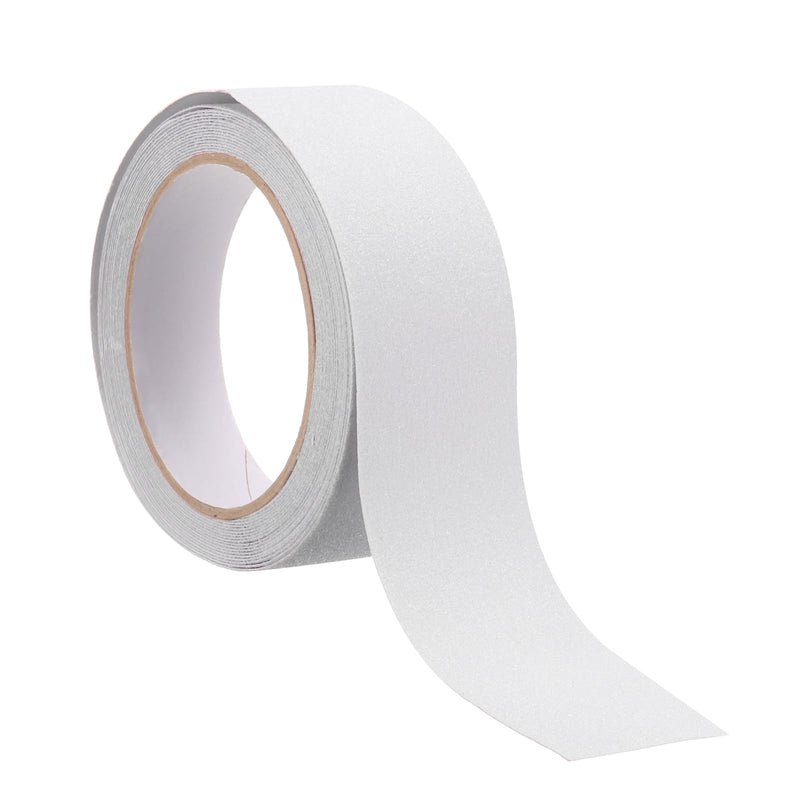 HARFINGTON Anti Slip Traction Tape 2" x 16.4ft Waterproof Non-Slip Grip Tape High Friction Weather Resistant Non Skid Stair Treads Tape for Indoor Outdoor Stair Steps, White 2" x 16.29ft