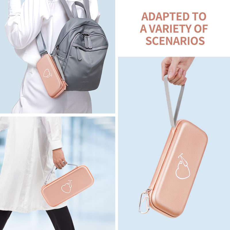[Australia - AusPower] - Yinke Stethoscope Case for 3M Littmann Classic III, Lightweight II S.E, MDF Acoustica Deluxe, Cardiology IV Stethoscopes -Extra Room for Medical Scissors Reflex Hammer Penlight (Rose Gold-PU Leather) Rose Gold-PU Leather 