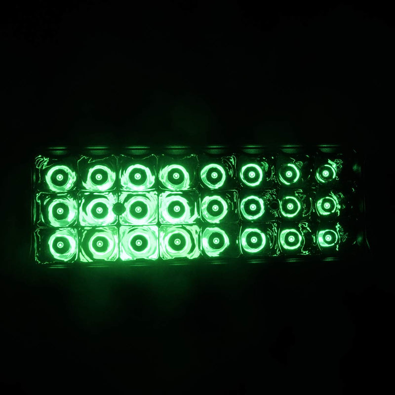 Green Led Off-road Light Bar Pod 36W 7-inch Spot Driving Work Pods Waterproof Fog Lamps for Van Pick-up Truck Car ATV UTV SUV Truck Tractor Boat Fishing Hunting g Deck Trailer Navigation 12V 24V 2pcs 2pcs 36w spot Green lights