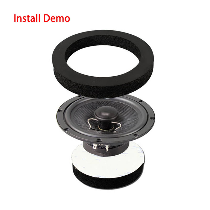 [Australia - AusPower] - 6.5 Foam Speaker Enhancer Kit (4pcs),Fits for 6" 6.5" Car Door Speaker, Universal High Rebound Sponge Bass Blocker Kit with High Rebound for Stereo Audio Speaker 