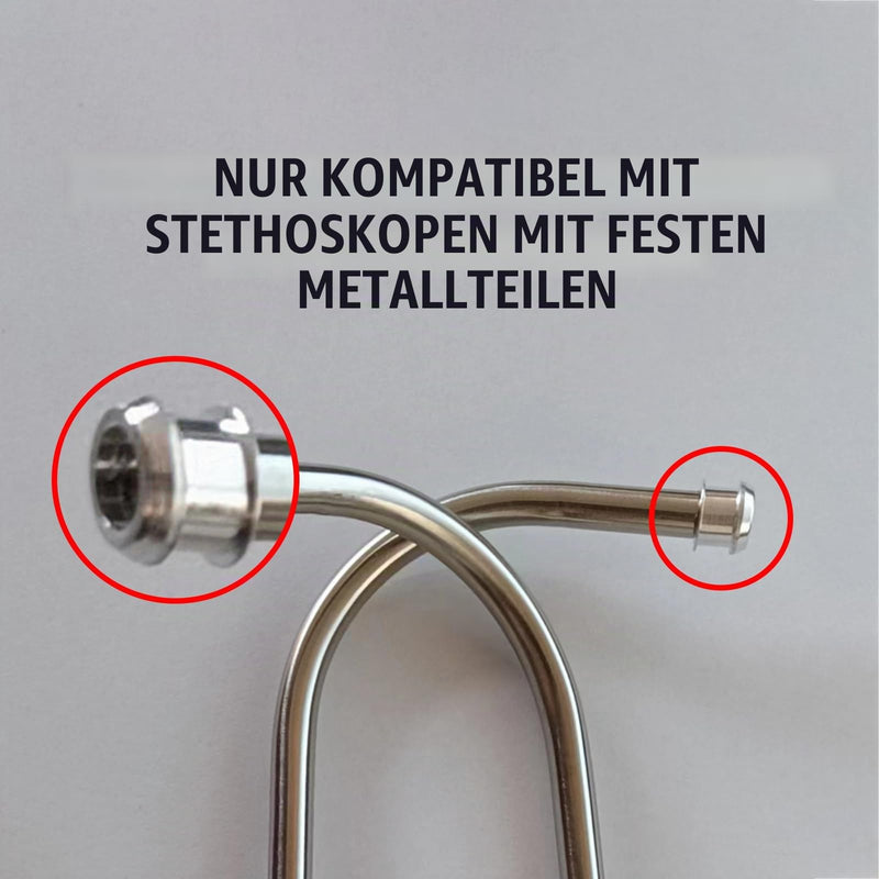 Hemobllo Stethoscope Earplugs Replacement 10 Pairs Silicone Earphones for Stethoscopes with Metal Parts Noise Isolation Vibration Reduction for Hospital and Clinic