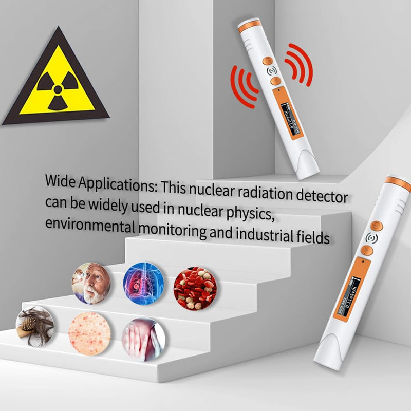 [Australia - AusPower] - Geiger Counter Radiation Detector,Portable Handheld Radiation Monitor Meter,Beta Gamma X-ray Radiation Meter,Rechargeable with Battery Powered,0.08uSv to 50mSv 