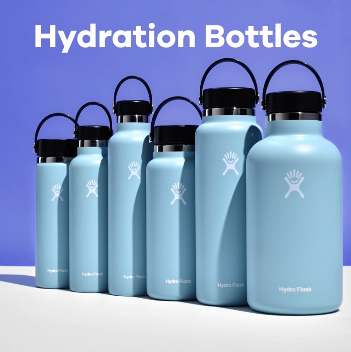 Hydro Flask Water Bottle - Insulated Stainless Steel - Non Spill, Leakproof in 24 Oz White