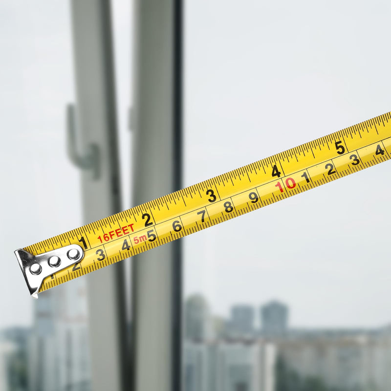 [Australia - AusPower] - Farerkass 2 x Professional 5 m Tape Measure, Imperial and Metric Measurement, with Polymer Protective Layer, Robust Tape Measure with Belt Clip, Automatic Retraction with Quality Spring, Width 19 mm 