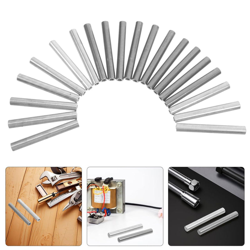 [Australia - AusPower] - OUNONA 20Pcs Electrolytic Iron and Aluminum Rods for Water Quality Electrolyzer Replacement Durable Conductive Anode Rods Compatible with Laboratory and Home Electrolysis Equipment 