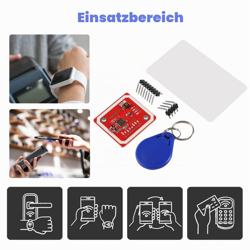 PN532 NFC NXP RFID Module V3 Kit, I2C Connectivity for Arduino, Raspberry Pi, Android Phone