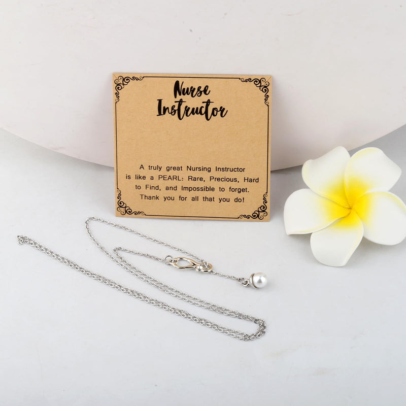[Australia - AusPower] - MAOFAED Nursing Instructor Gifts, Stethoscope Necklace, Appreciation Gift for Preceptor,Teacher, Nursing Educator(nursingInstructor) 