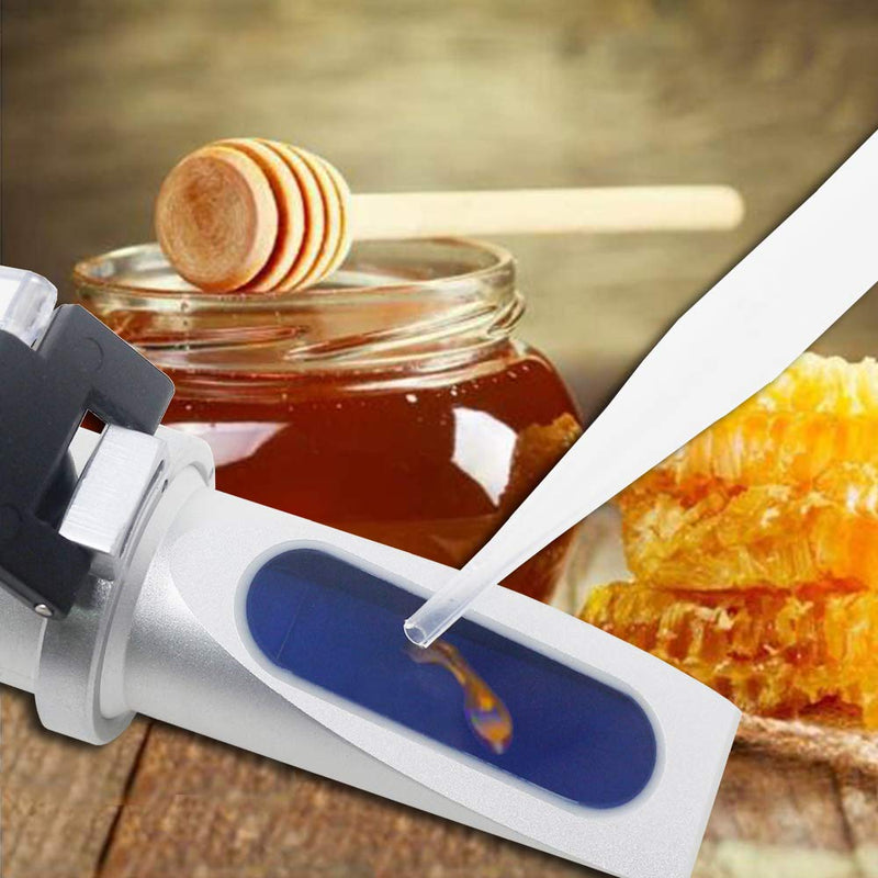[Australia - AusPower] - Honey Refractometer with ATC, Hobein Refractometer for Honey Moisture, Brix and Baume, 3-in-1 Uses, 58-90% Brix Scale Range Honey Moisture Tester, Ideal for Honey, Maple Syrup, Molasses, Bee Keeping 