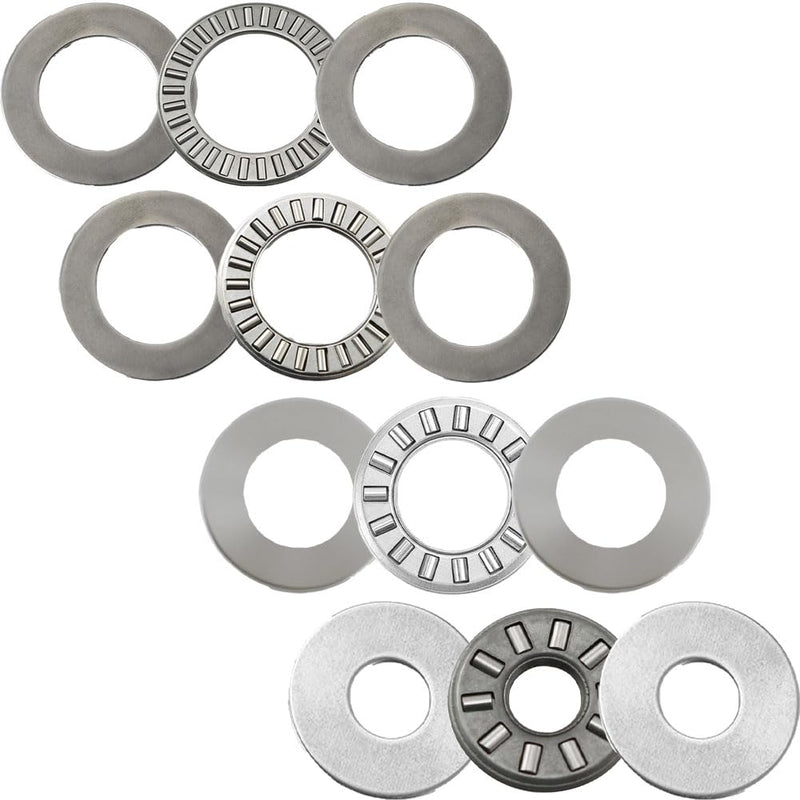 [Australia - AusPower] - 4 Sets NTA815+2TRA, Thrust Needle Roller Bearings with Two Washers, ID 1/2", OD 15/16" 