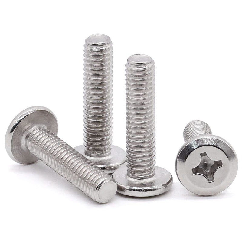 [Australia - AusPower] - Glvaner (30 pcs) M6-1.0 x 20mm Binding Screws, Flat Round Head Phillips Drive Machine Screw 304 Stainless Steel 18-8 Full Thread, Furniture Screw Connection Bolt Screw 30 