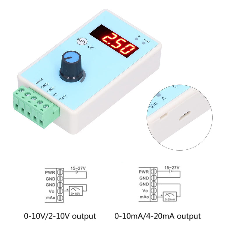 Digital Signal Generator, Function Generator Analogue Simulator 0-10V/2-10V 0-20mA/4-20mA, High Accuracy for Electronics Laboratory Production Teaching Research