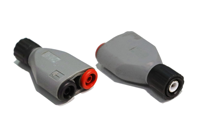 [Australia - AusPower] - PeakTech P 7055 BNC Adapter Banana Plug Sockets, Accessory for Oscilloscopes, Signal Generator, Frequency Counter and Clamp with 4 mm Test Lead, Fully Insulated 