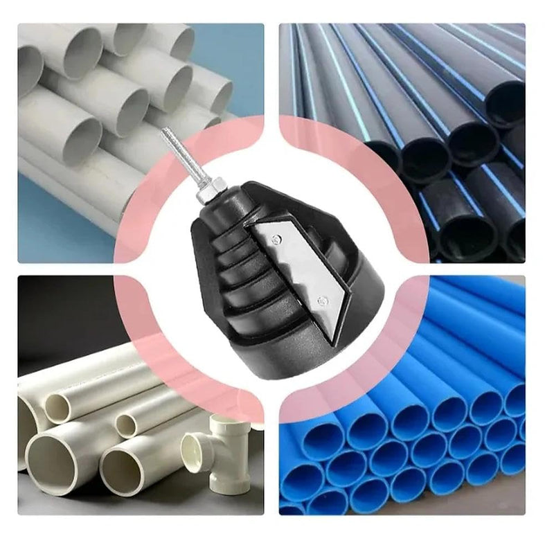 VOSSOT Plastic Pipe Chamfer Tool, Deburrer, Pe Pipe Deburrer, Deburring Tool, for 20-63 mm Plastic Pipes, Hand Deburring for Inner and Outer Edge, Ideal for Plumbing, Construction & DIY, PVC, PP, PE Pipes