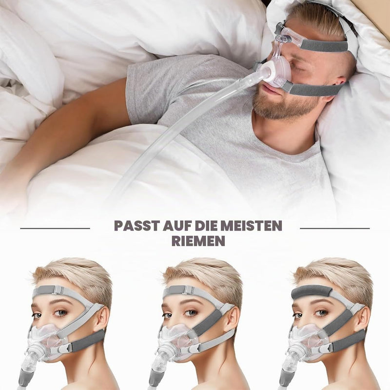 JEYORZY CPAP Strap Covers Face Pads CPAP Comfort Pad Face Pad Strap Comfort Pads CPAP Strap Covers CPAP Face Pads CPAP Strap Comfort Pads CPAP Face Pad CPAP Accessories Pack of 6 gray