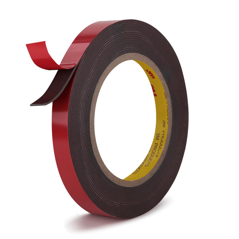 3M Heavy Duty 4611 Double Sided Tape 0.39" x 13.8 Ft Strong Adhesive Withstands 450°F for Reliable Waterproof Foam Mounting Tape for Home Office Deco Automotive Metal Glass Bonding 0.39" x 13.8Ft Gray 1