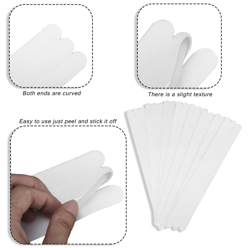 Bathtub Non Slip Stickers Self Adhesive Waterproof Strong Grip Anti Slip Strips for Bath Tub Shower Stairs Ladders Boats Floor Kitchen2x38cm24 Pcs (2 * 38cm 24 Pieces) 2*38cm 24 pieces