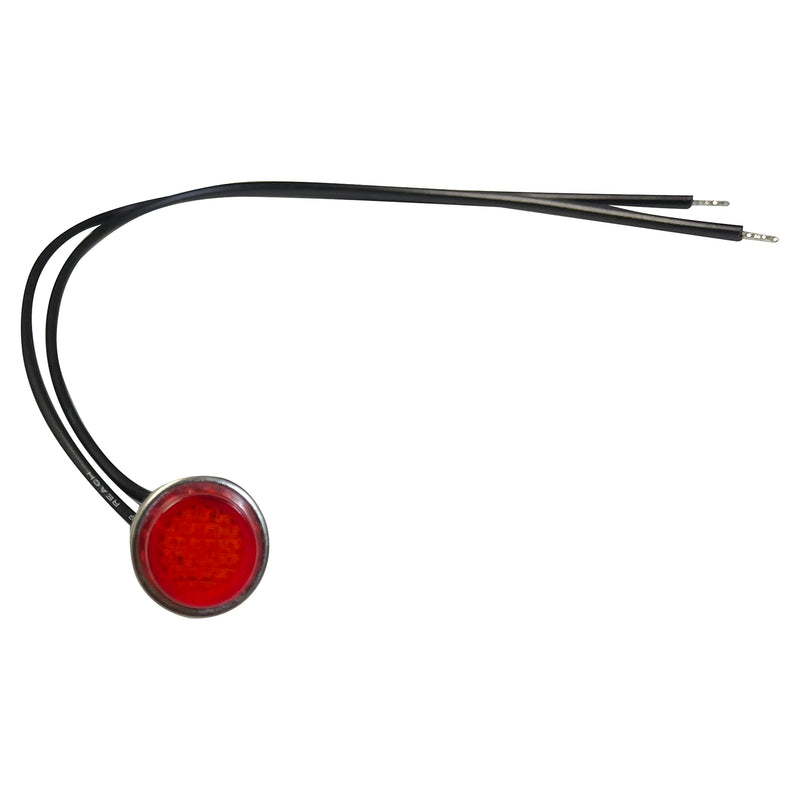 [Australia - AusPower] - Universal 12V Red Incandescent Indicator Light - Mounting Diam. 1/2” - 5 Pack 