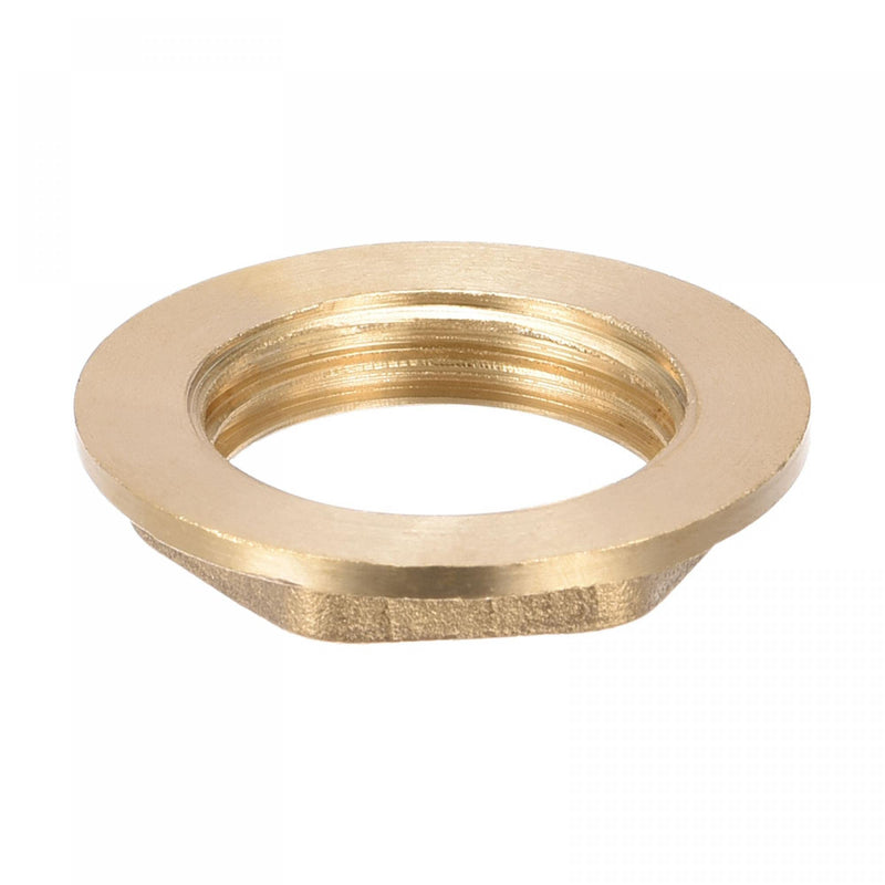 [Australia - AusPower] - uxcell G1/2 Lock Nut with Flange, Hex Brass Female Locknut for Plumbing 2pcs 