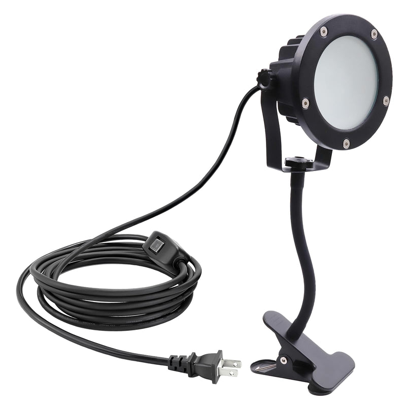 [Australia - AusPower] - Portable LED Clamp Work Light，Clip on floodlight with 11.5FT Cord（3.5M） 300W Equivalent， waterproofingt for Outdoor Indoor ，Adjustable Angle Lighting (30W-Warm White) 30W-Warm White 