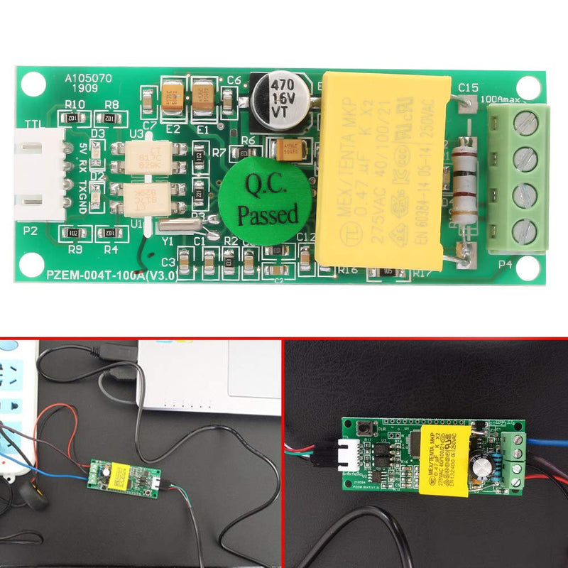 [Australia - AusPower] - PZEM-004T Current Voltage Power Energy Multimeter Module AC 80-260V 100A with Current Transformer 