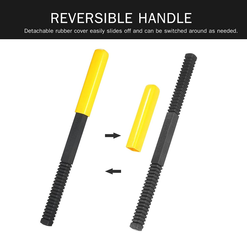[Australia - AusPower] - External Thread Restoration File, Thread Recovery File Metric System Thread File Repair Tool, 0.75 1.0 1.25 1.5 1.75 2.0 2.5 3.0 mm, Suitable for Left or Right Thread 