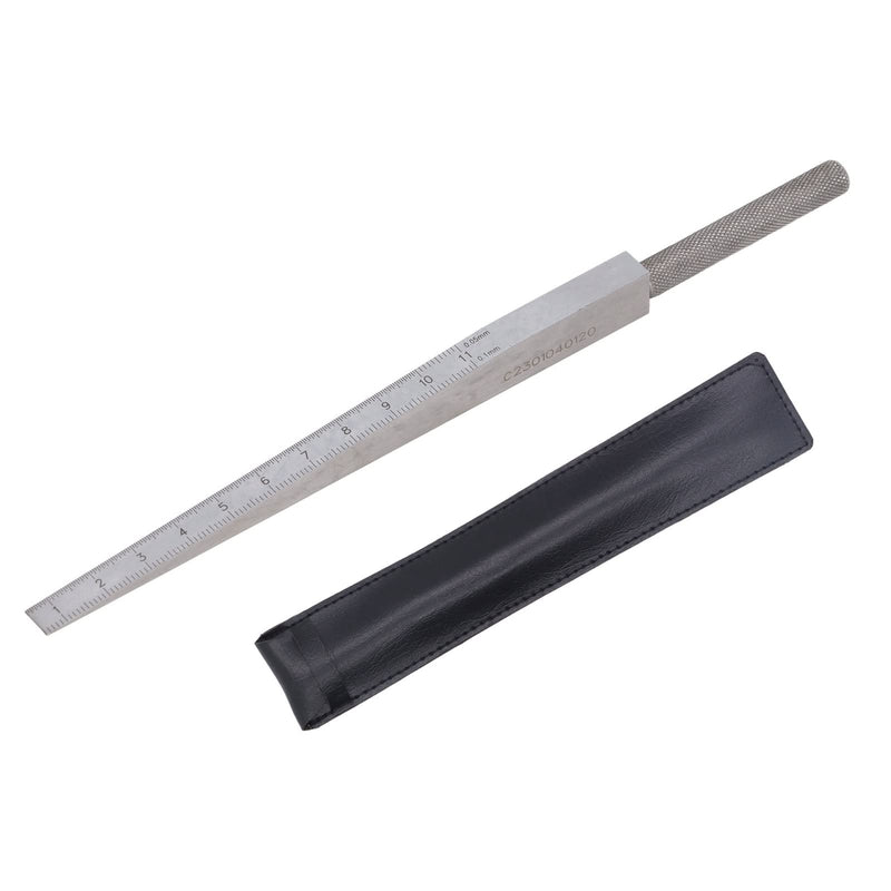 [Australia - AusPower] - 0.5-11mm Taper Gauge, Stainless Steel Welding Wedge Gap Feeler, Measures Hole & Slot Sizes 