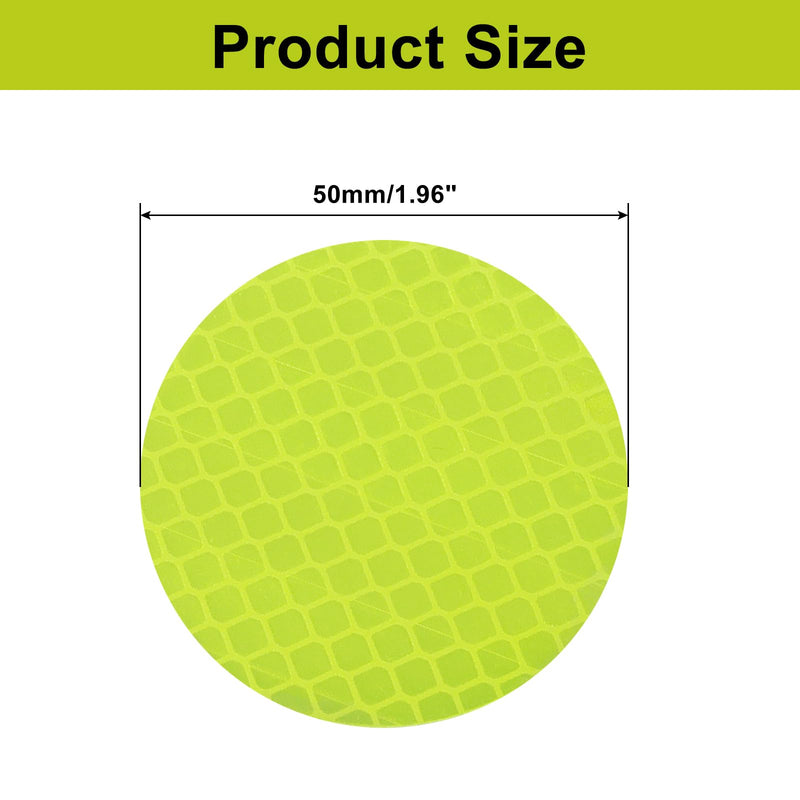 40 Pcs Round Reflective Stickers, High Visibility Waterproof Reflective Tape for Vehicles, Bikes, Helmets(50mm/1.96")