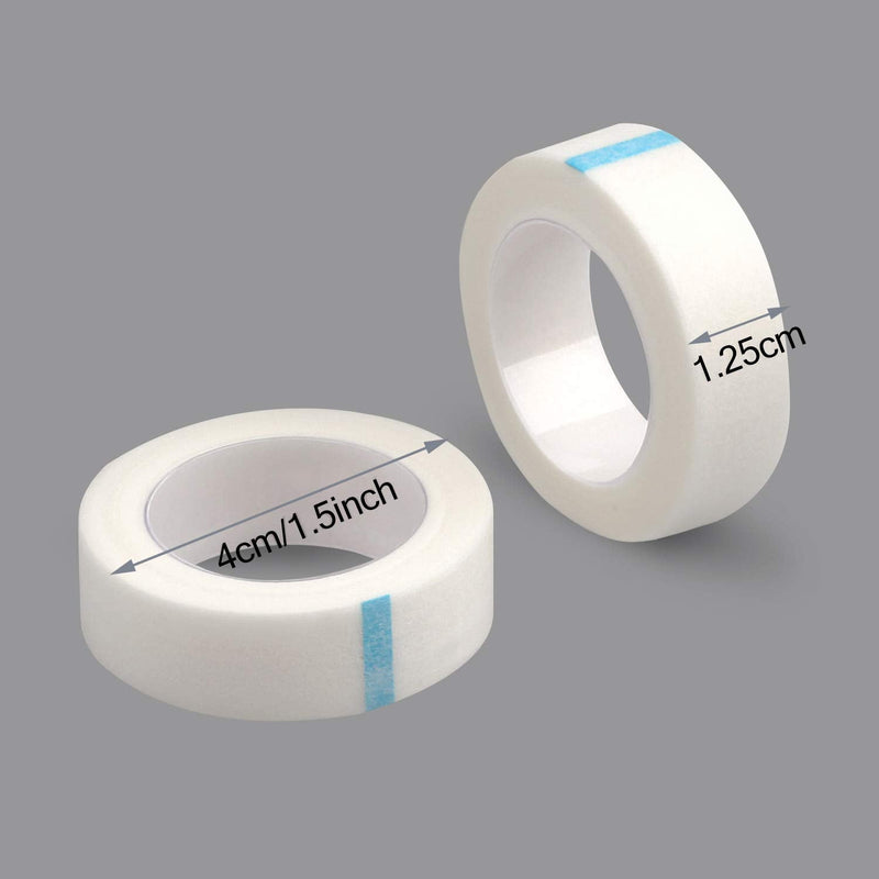 [Australia - AusPower] - fenshine 10 Rolls Micropore Medical Tape for Eyelash Extension, Adhesive Fabric Tape For for Eyelash Extension Supply 0.5 inch x 10 Yards (10Rolls withe) 