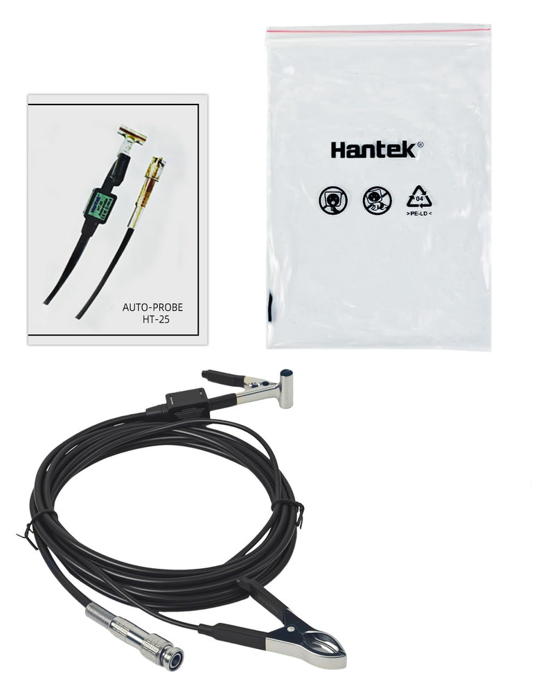 [Australia - AusPower] - Hantek Auto Ignition Probe - HT25 for Oscilloscope Automotive Acdessory Inductive Capacitance Sensor 2.5M Length 10000:1 Decay, Work with Oscilloscope 3 Ends 