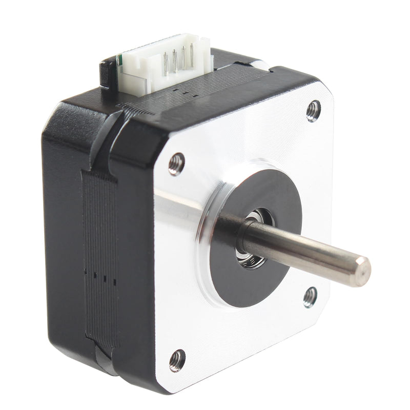 FYSETC 3D Printer Motor - Anycubi Kobrra Extruder Motor Replacement - E Axis Nema 17 Stepper Motor: Small Bipolar 42 Motor 1.8deg 2 Phrase Shaft 22mm 1.0 A Hot End Part No Lead Wire - Pack of 1