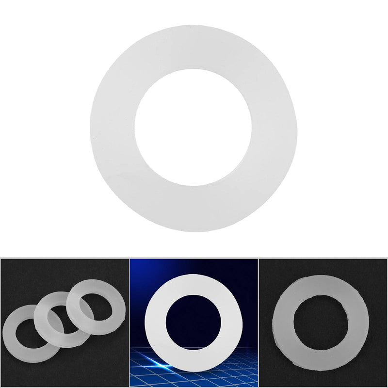 [Australia - AusPower] - 12PCS Silicone Gaskets Flat Washers Rubber O Ring Sealing Washers Assortment Kit for Sealing Faucet Pipe Water Tap Bellows Hoses (3/4") 3/4" 
