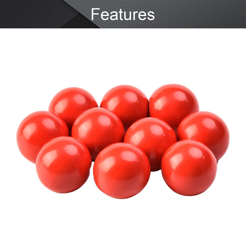 Othmro 10Pcs Red Ball Knob, M6 Female Thread, Machine Handle 25mm Diameter Smooth Rim Thermoset Ball Knobs for Lawn Mowers Exercise Equipment Machinery Valves Spigots M6*25