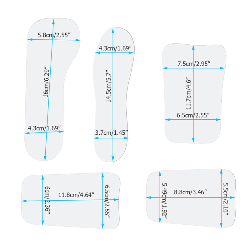 Pack of 5 dental mirrors, mouth mirrors, intraoral mirror, orthodontic glass for clinical dentists