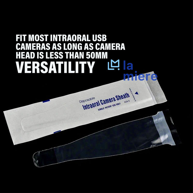 [Australia - AusPower] - Intraoral Camera Sheath with paper back, Dental Endoscope Cover, camera covers individual pack (compared to Tidi) for Kodak 1500 and more, 100 pcs/box 