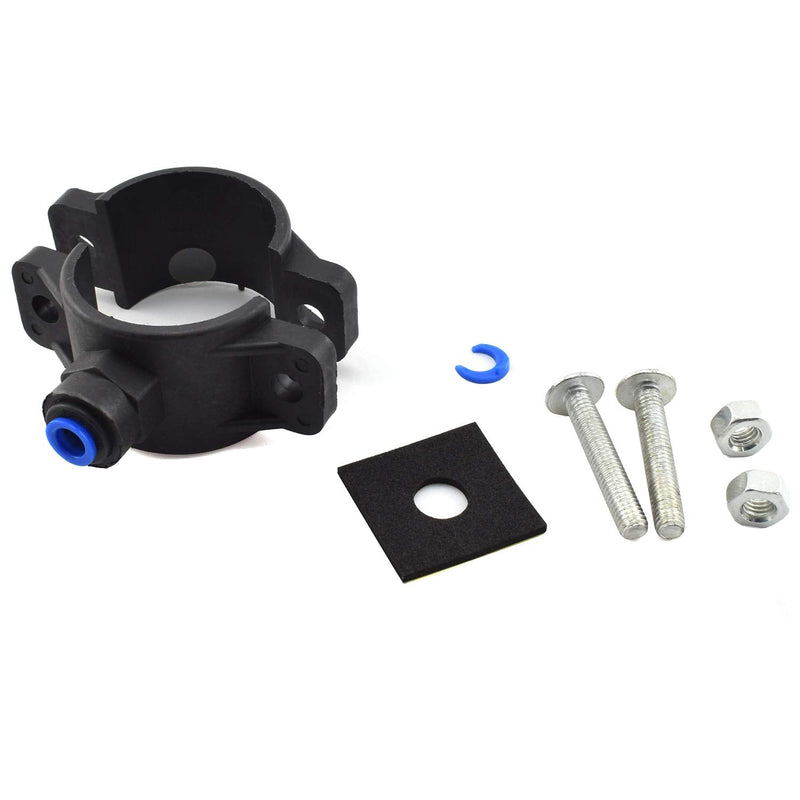 [Australia - AusPower] - SDTC Tech 1-Pack Drain Saddle Valve with 1/4" Quick Connect Plastic Water Filters Valve Clamp for Reverse Osmosis System 