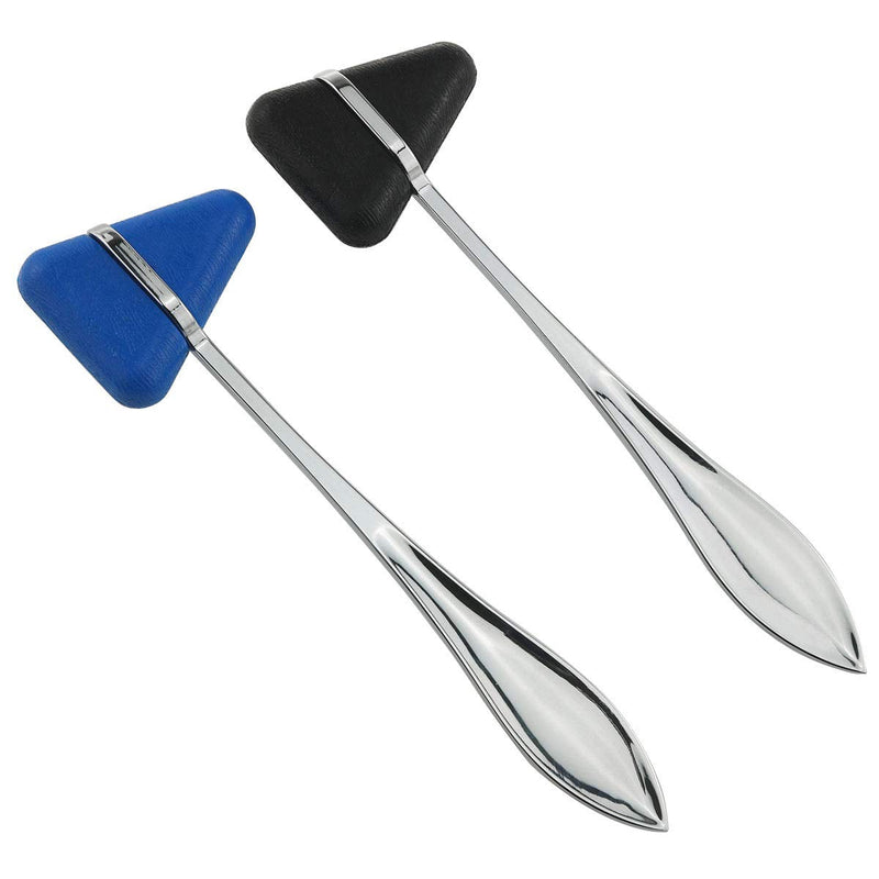 [Australia - AusPower] - E-outstanding Taylor Hammer 2PCS 18mm Taylor Tomahawk Reflex Hammer with Black/Blue Head for Neurological Examination 