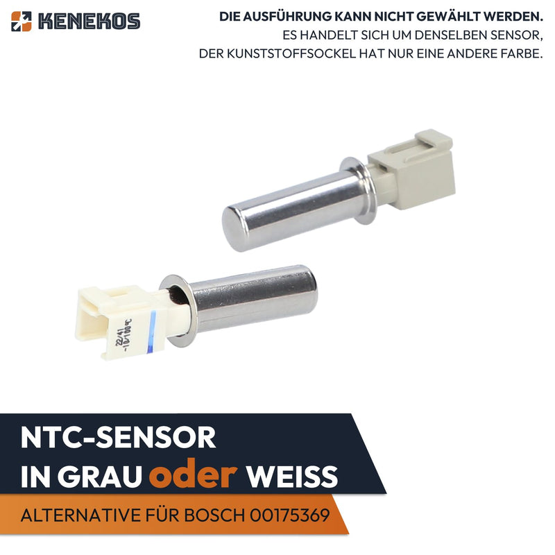 Kenekos - Temperature Sensor NTC Sensor Compatible with Washing Machine Bosch Siemens Series 6 Maxx IQ300 IQ500 IQ700 IQ800 VarioPerfect Siwamat Neff Constructa Balay Alternative for 00175369/175369