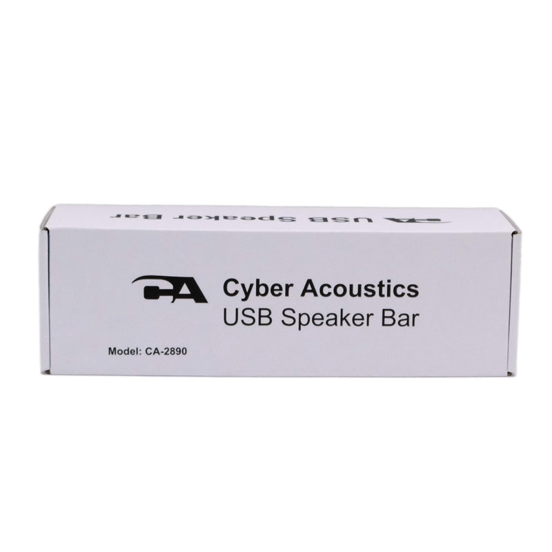 [Australia - AusPower] - Cyber Acoustics USB Speaker Bar (CA-2890) – Stereo USB Powered Speaker, Easily Clamps to Monitor, Convenient Controls 
