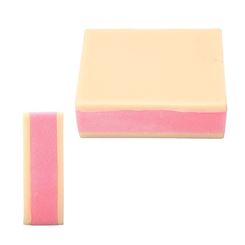 [Australia - AusPower] - Suture Practice Fake Skin, Silicone Skin Layers Surgical Skin Injection Practice Pad Suture Training Model 
