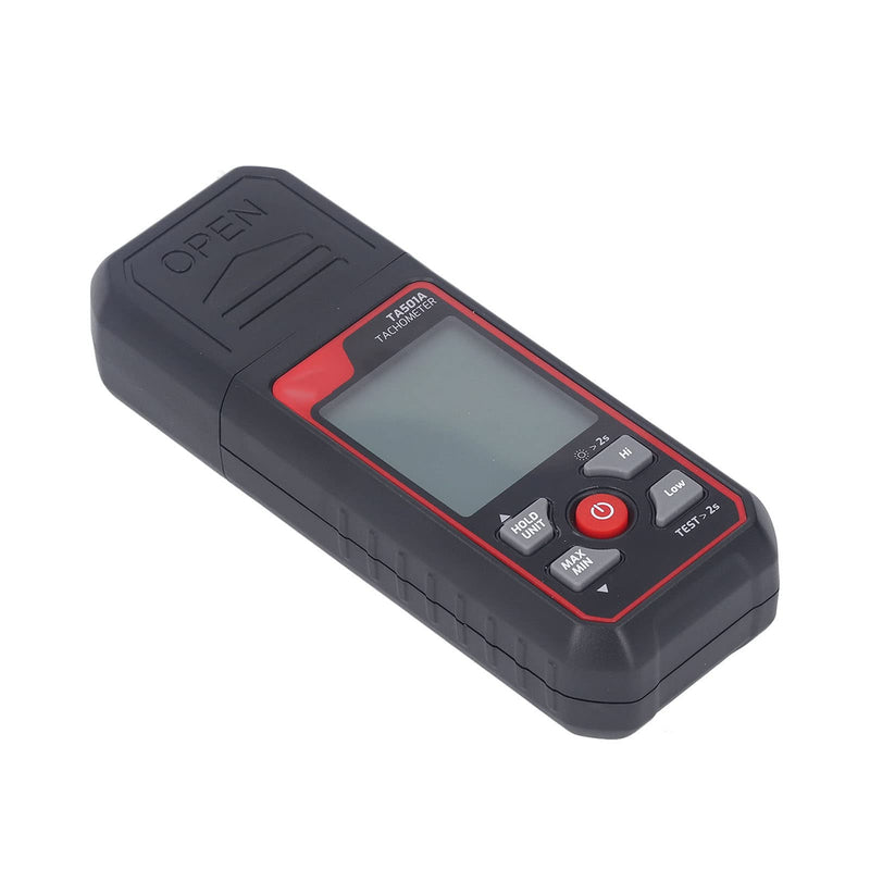 [Australia - AusPower] - Tachometer 2.5 RPM to 999999 RPM Digital Display Black Non-Contact Tachometer for Devices 